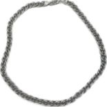 Chunky vintage sterling silver chain, approximate weight 50g