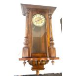 Vintage wall hanging 2 key hole clock