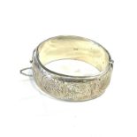 Vintage silver bangle makers marks S.E, hallmarked, weight 40grams