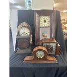 Large selection of assorted clocks , spares or repairs