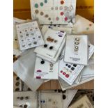 Large selection of assorted vintage and later sample buttons etc