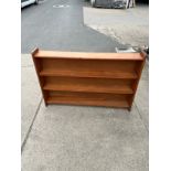 Pine 3 shelf book case 46 inches wide 30 inches tall