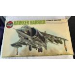 Vintage Airfix hawker harrier 1 /24 scale in original box