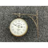 Paddington London iron station clock, diameter of clock 8 inches, untested