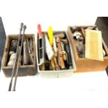 Large selection of vintage and later tools includes wood workers tools etc