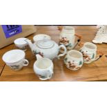 Selection of hunting scene part tea sets