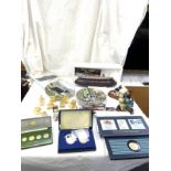 Selection of miscellaneous includes the titanic ship of dreams danbury mint no 2465, miniature brass