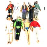 Selection of children's toy figures to include 8 1990's Action man etc