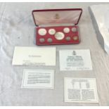 1971 Commonwealth of the Bahamas Islands Proof Set Franklin Mint with coa