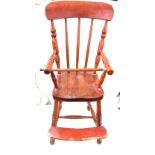 Vintage childs wooden high chair