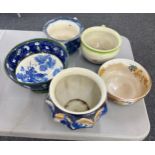 Selection of vintage pottery includes Jardinieres etc