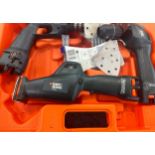 Cased Black and decker Multi tool kit, VP510, VP650 etc, untested