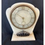 Art deco onyx mantel clock, untested