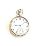 Vintage 9ct gold Dennison cased pocket watch, ticks but no warenty given