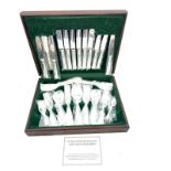 Vintage cased canteen of EPNS cutlery set