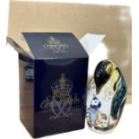 Royal Crown Derby paperweight, penguin/ chick , with box