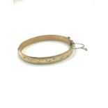 Vintage metal core 9ct gold bracelet