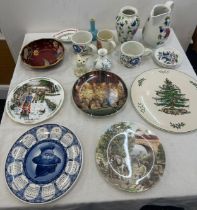 Selection of vintage miscellaneous to include Portmerion, collectors plates, carltonware etc
