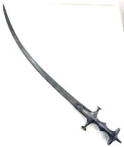 19th century indian tulwar sword armoury markings to blade