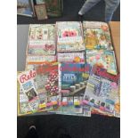 Selection of Daphnes diary colouring books, Reloved creative craft magazines etc