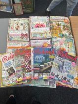 Selection of Daphnes diary colouring books, Reloved creative craft magazines etc