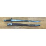 Military 1856/58 pattern British sword bayonet no marks to blade measures approx 30 inches long