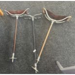 Selection of vintage shooting sticks