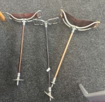 Selection of vintage shooting sticks