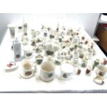 Large selection of assorted crested china pottery
