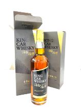 2 bottles of Boxed King Car Whisky, single malt whisky 46%, 700ml cased bottles