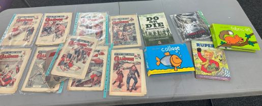 Selection of various vintage programmes, magazines and books to include World War, Champion