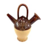 Vintage Doulton Lambeth ' The Old Sarum Kettle' pottery piece measures approx 9.5 inches tall