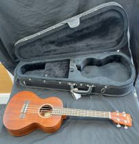 Electro kala KA-Gat ukelele with uke crazy case