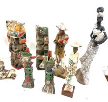 Selection of vintage Astex Mexican figures tallest measures approx 16 inches tall