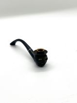 Antique black Americana 'Darkie' smoking pipe, ebonised figural pipe dating from the 1920's length