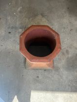 Terrocota chimney pot measures 18 inches tall 13 inches diameter