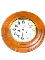 Vintage 2 Key hole wall clock 1843, approximate diameter 15.5 inches