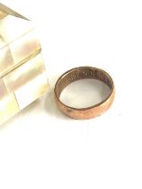 Vintage penny ring in a mother of pearl box