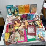 Selection of vintage erotica magazines to include Experience, In Depth, Forum etc