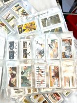 Large selection of vintage cigarette cards to include Wills, Wonders of Wildlife, Brookbond etc