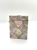 Victorian mother of pearl card case in good condition