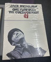 Vintage canvas of ' Jack Nicholson One Flew Over the Cuckoo's Nest' measures approx 31 inches long