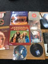 Selection of vinyl records to include Neil Diamond, Frank Sinatra etc