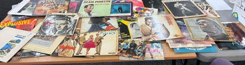 Large selection of vinyl LPs to include Diana Ross, Level 42, Dean Martin etc