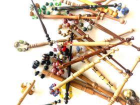 Large selection of vintage and later lace bobbins