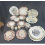 Selection of vintage pottery to include Masons part dinner service and Royal Albion part tea service