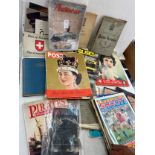 Large selection of various vintage magazines to include sports, vehicles etc