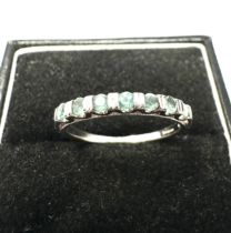 9ct white gold Alexandrite ring weight 2g