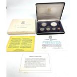 boxed first coinage of the british virgin islands by franklin mint tarnished one side of coins