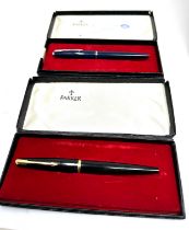 2 boxed parker fountain pen